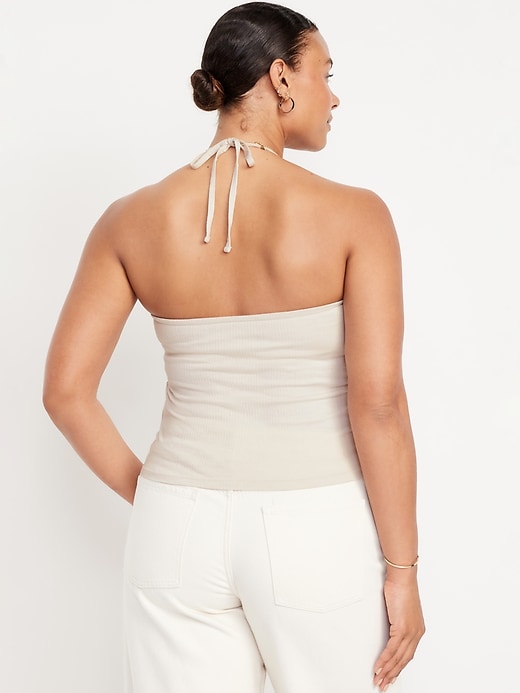 Image number 6 showing, Fitted Halter Top