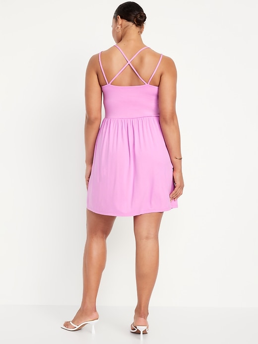 Image number 6 showing, Fit & Flare Strappy Mini Dress