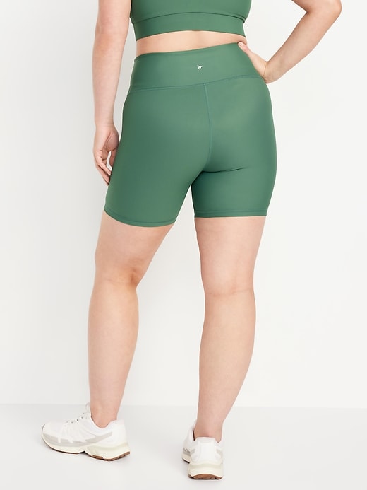 Image number 6 showing, High-Waisted PowerSoft Biker Shorts -- 6-inch inseam