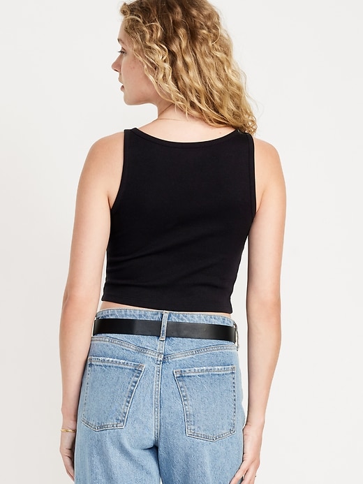 Image number 2 showing, Ribbed Crop Tank Top