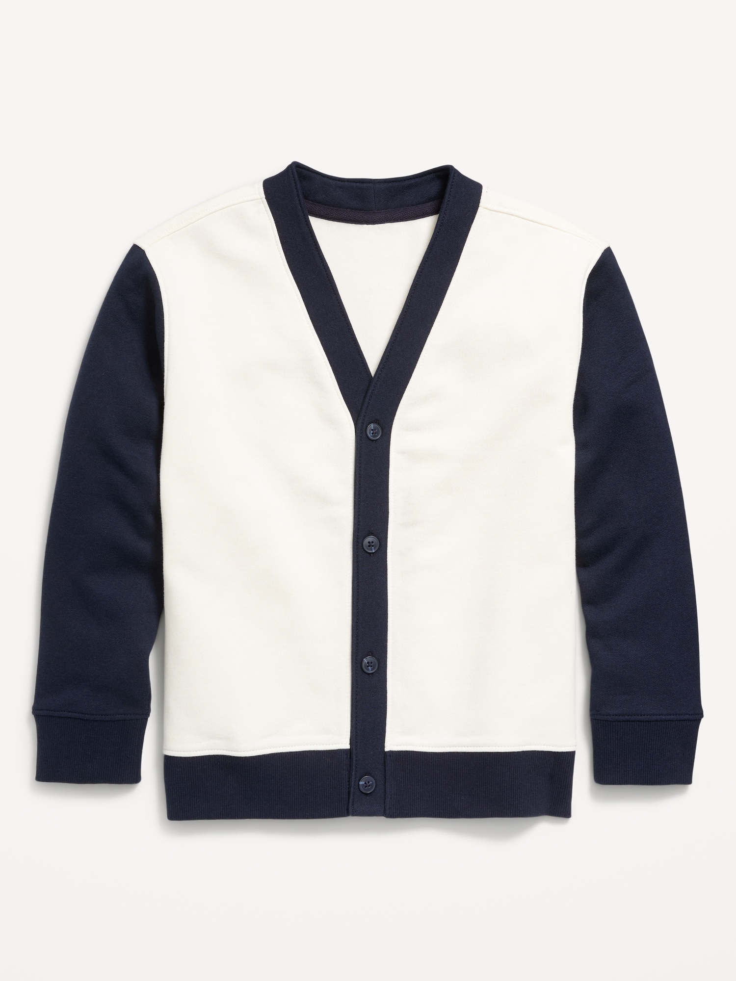 Color-Block Cardigan Sweater for Boys