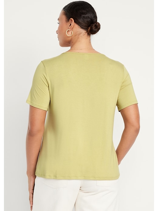 Image number 6 showing, Luxe V-Neck T-Shirt