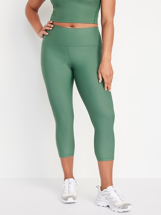 Image number 5 showing, High-Waisted PowerSoft Crop Leggings