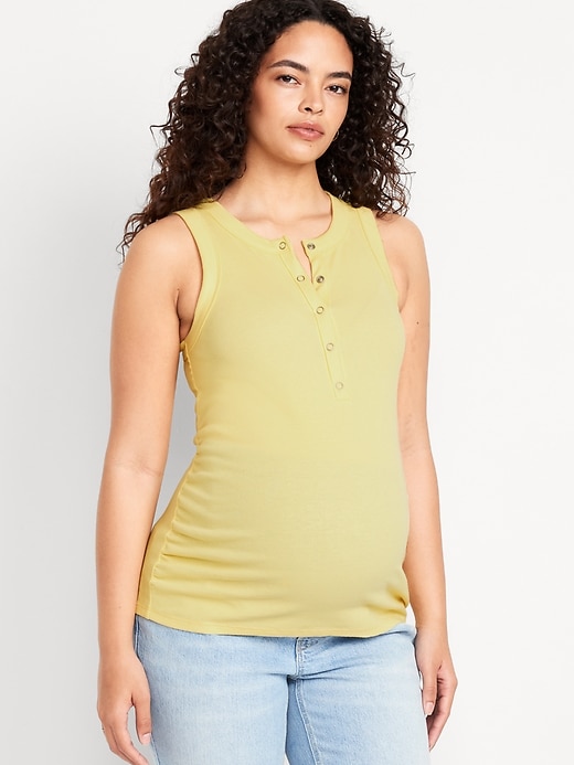 Voir une image plus grande du produit 1 de 2. Camisole henley à encolure haute de Maternité