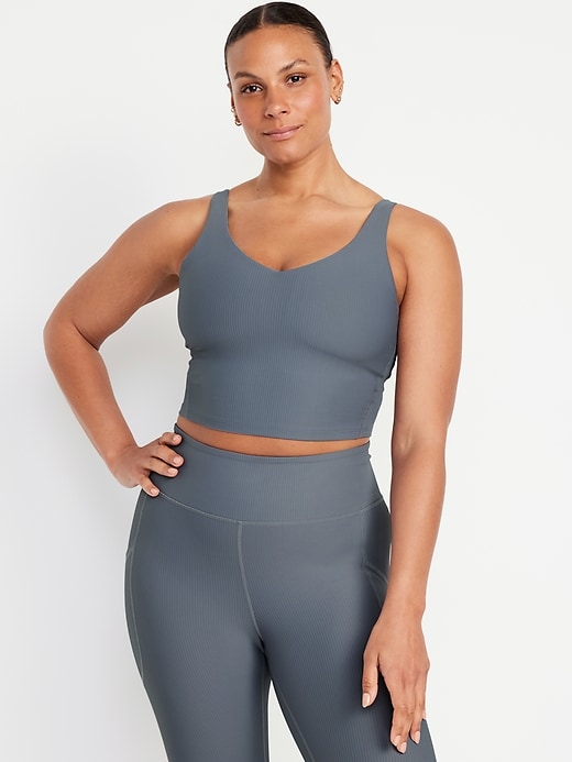 Image number 5 showing, Light Support PowerSoft Rib Longline Sports Bra