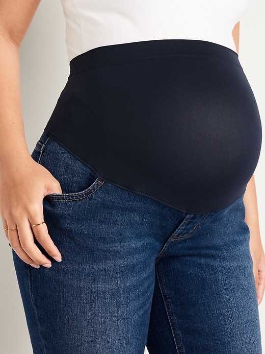 Image number 5 showing, Maternity Full-Panel Boyfriend Jeans