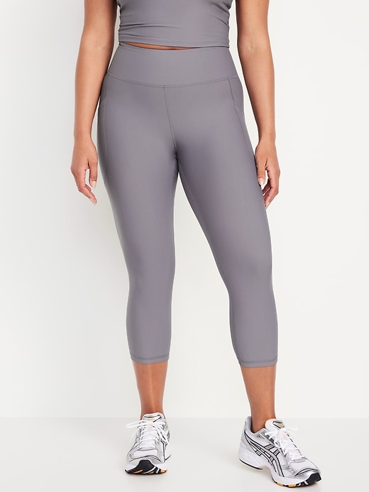 Image number 5 showing, High-Waisted PowerSoft Crop Leggings