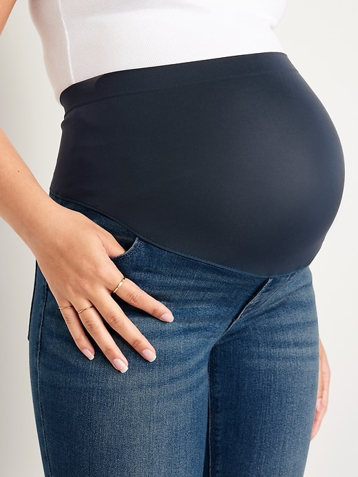 Image number 5 showing, Maternity Full-Panel Skinny Jeans