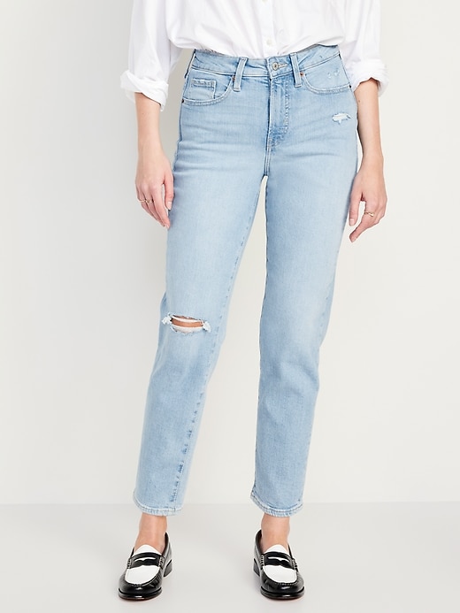Image number 2 showing, High-Waisted OG Straight Ankle Jeans