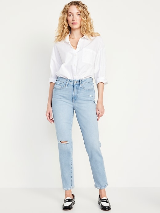 Image number 1 showing, High-Waisted OG Straight Ankle Jeans