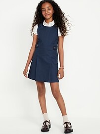 Image number 1 showing, Sleeveless School Uniform Dress for Girls