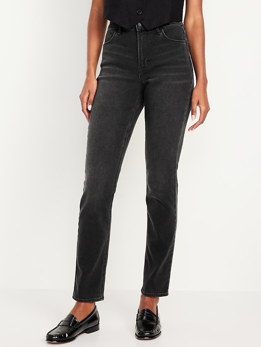 Image number 2 showing, High-Waisted Wow Straight Jeans