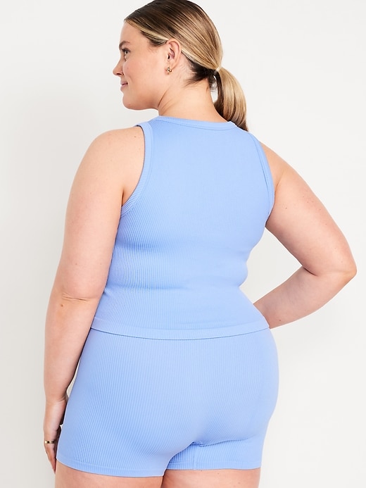 Image number 8 showing, Fitted Seamless Ribbed Tank Top