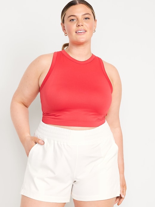 Image number 5 showing, Fitted Seamless Crop Tank Top