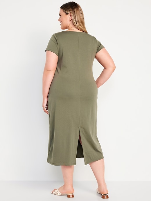 Image number 6 showing, Square-Neck Midi Dress