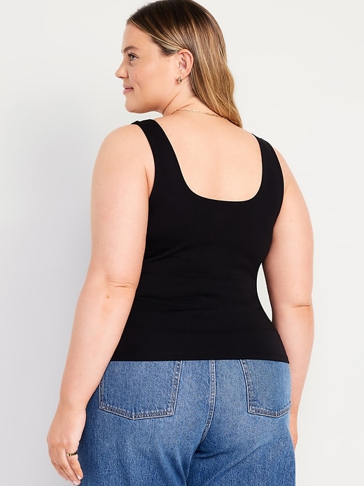 Image number 8 showing, Double-Layer Crop Tank Top