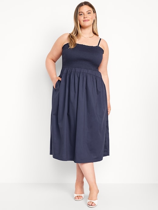 Image number 6 showing, Fit & Flare Smocked Midi Dress