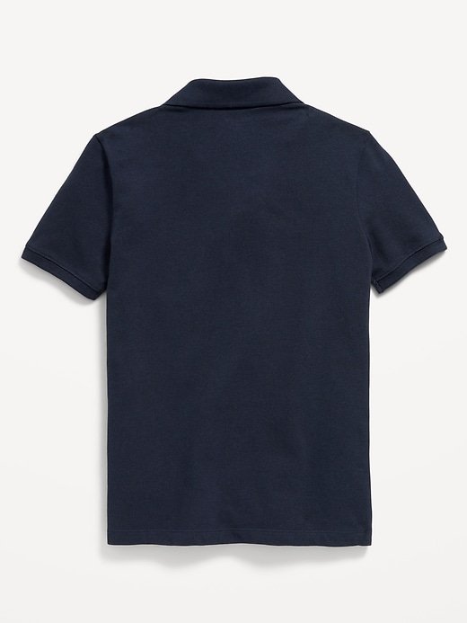 L'image numéro 3 présente Polo d'uniforme en piqué Built-In Flex pour garçon