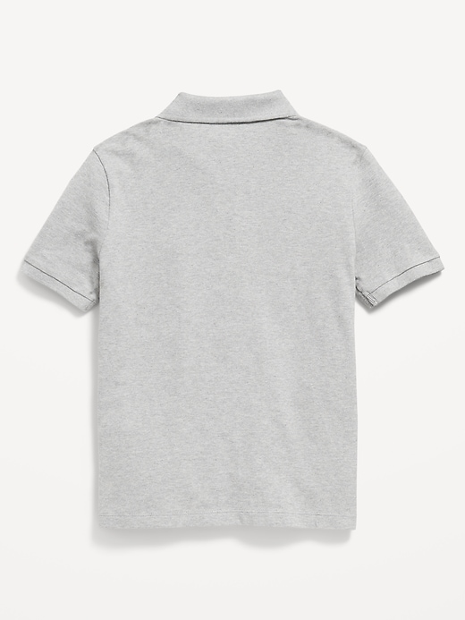 Image number 3 showing, School Uniform Pique Polo Shirt for Boys