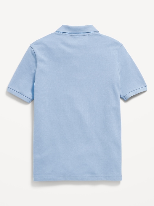 Image number 3 showing, School Uniform Pique Polo Shirt for Boys