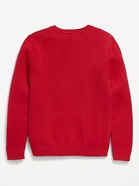 View large product image 3 of 3. School Uniform Solid V-Neck Sweater for Boys