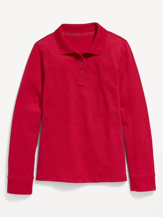 View large product image 2 of 3. Uniform Pique Polo Shirt for Girls