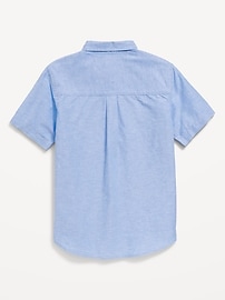 View large product image 3 of 5. Short-Sleeve Oxford Shirt for Boys