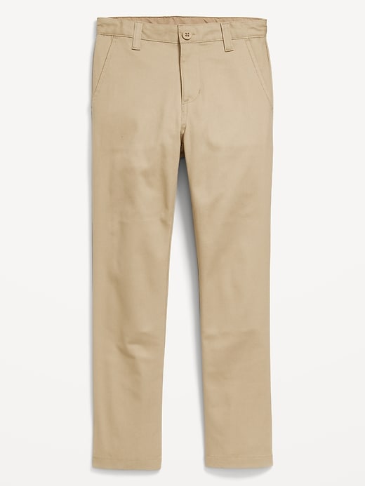 L'image numéro 4 présente Pantalon chino d’uniforme scolaire étroit à extensibilité intégrée pour Garçon