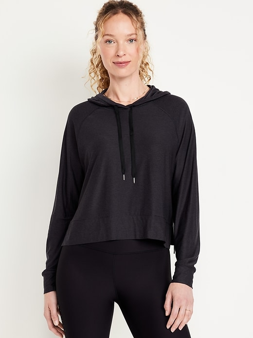 Image number 1 showing, CloudMotion Crop Hoodie