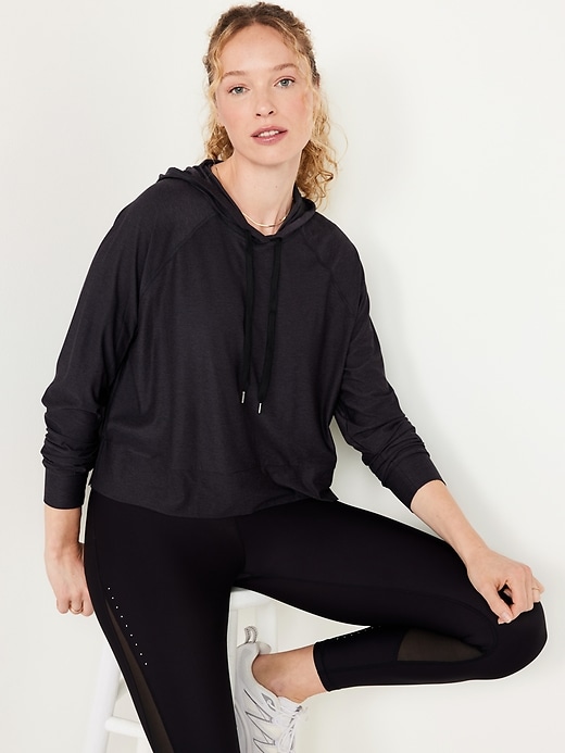 Image number 3 showing, CloudMotion Crop Hoodie