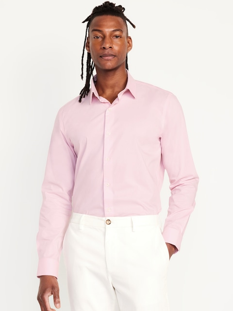 Slim Fit Pro Signature Performance Dress Shirt - Pink