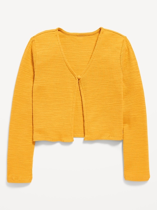 Voir une image plus grande du produit 2 de 3. Cardigan à un bouton pour fille