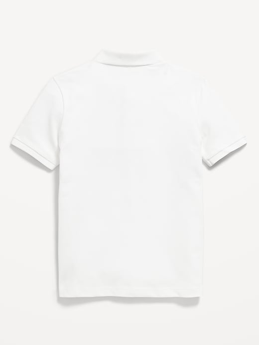Image number 3 showing, School Uniform Pique Polo Shirt for Boys