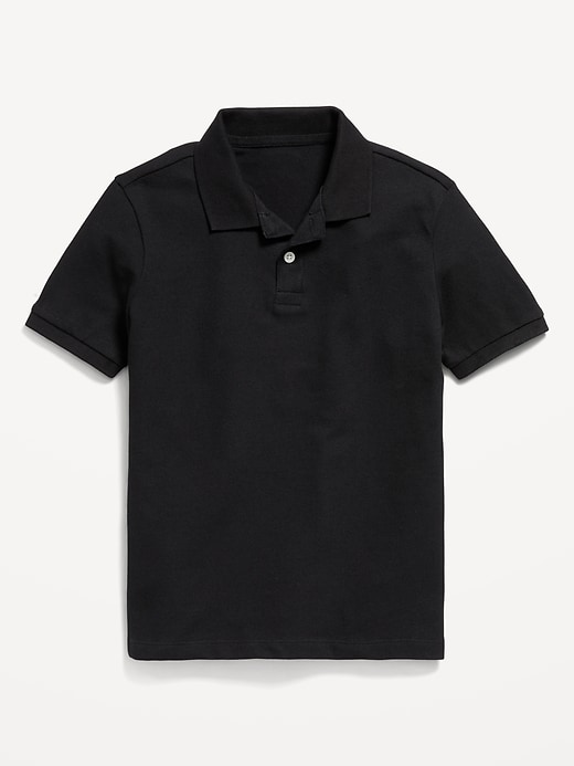 Voir une image plus grande du produit 2 de 5. Polo d'uniforme en piqué Built-In Flex pour garçon