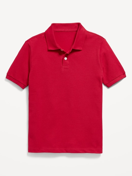 View large product image 2 of 5. School Uniform Pique Polo Shirt for Boys