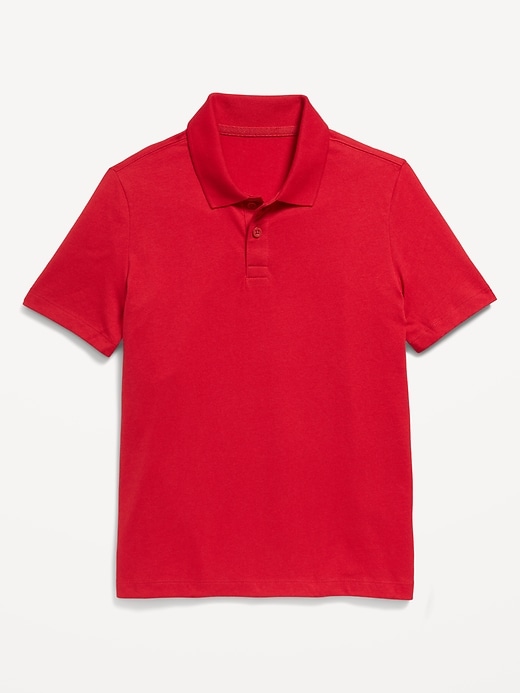 View large product image 2 of 7. School Uniform Jersey Polo Shirt for Boys