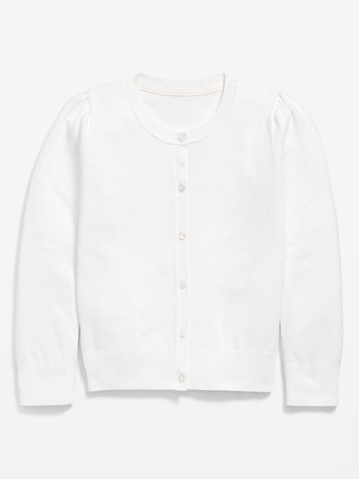 Voir une image plus grande du produit 2 de 6. Cardigan d’uniforme scolaire boutonné devant pour Fille