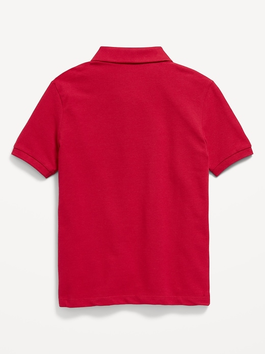Image number 3 showing, School Uniform Pique Polo Shirt for Boys