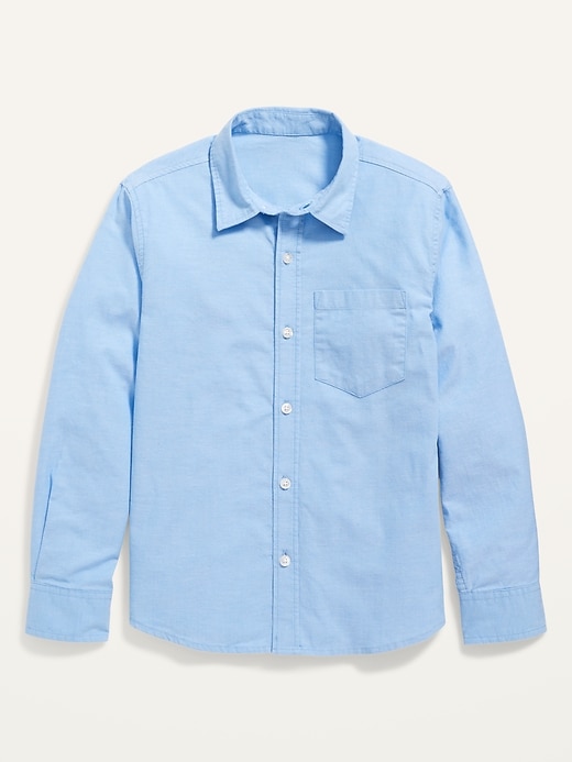 Voir une image plus grande du produit 2 de 5. Chemise oxford d’uniforme légère Built-In Flex pour garçon