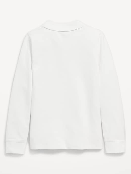 Image number 3 showing, Uniform Pique Polo Shirt for Girls
