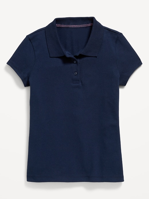 View large product image 2 of 6. Uniform Pique Polo Shirt for Girls