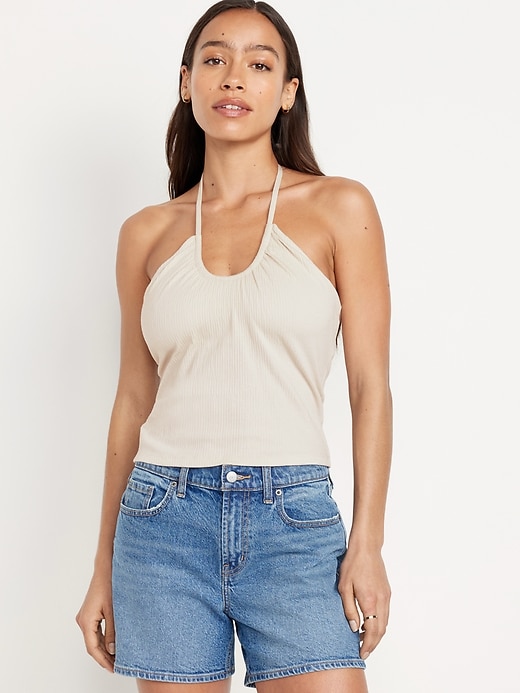 Image number 1 showing, Fitted Halter Top