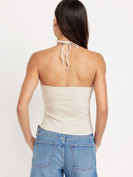 Image number 2 showing, Fitted Halter Top