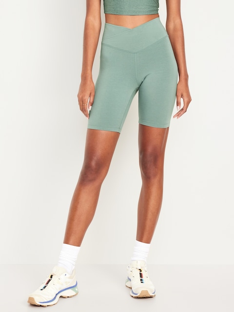 Extra High-Waisted PowerChill Biker Shorts -- 8-inch inseam