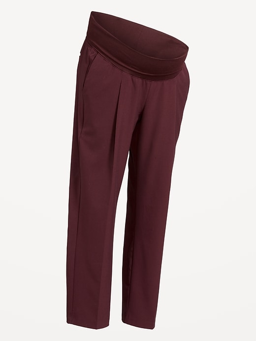 Image number 3 showing, Maternity Rollover-Waist Billie Trouser