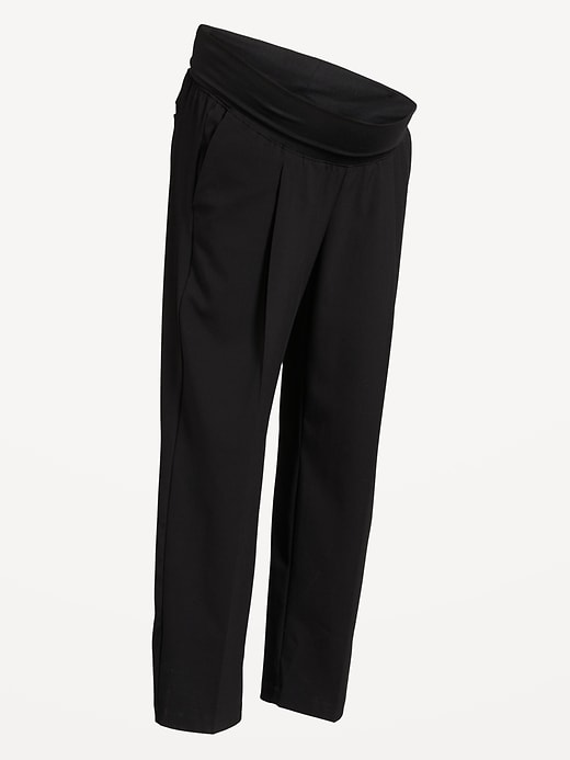 Image number 4 showing, Maternity Rollover-Waist Billie Trouser