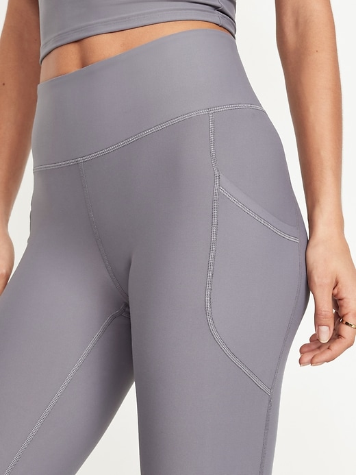 Image number 4 showing, High-Waisted PowerSoft Crop Leggings