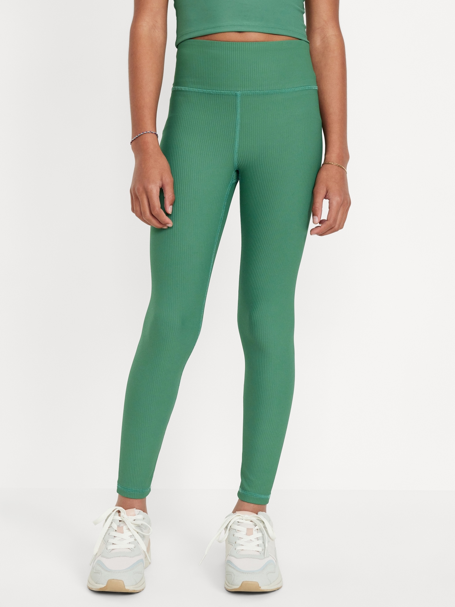 High-Waisted PowerSoft 7/8-Length Performance Leggings for Girls