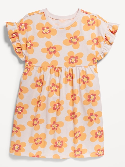 Voir une image plus grande du produit 2 de 2. Robe ajustée et évasée à motif pour Toute-petite fille