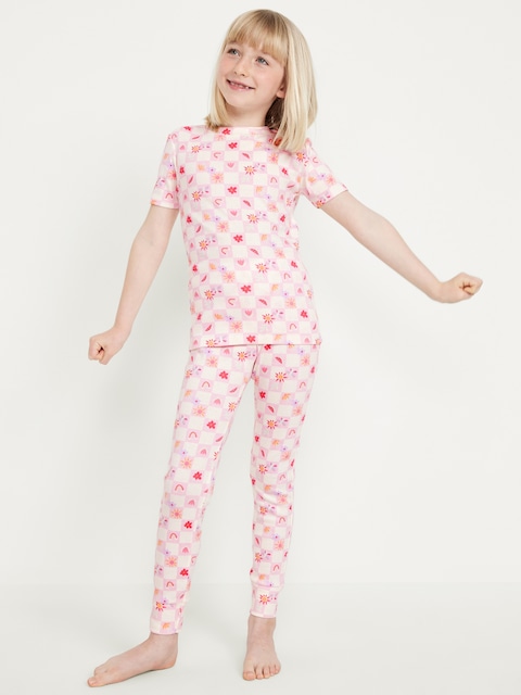 Printed Snug-Fit Pajama Set for Girls